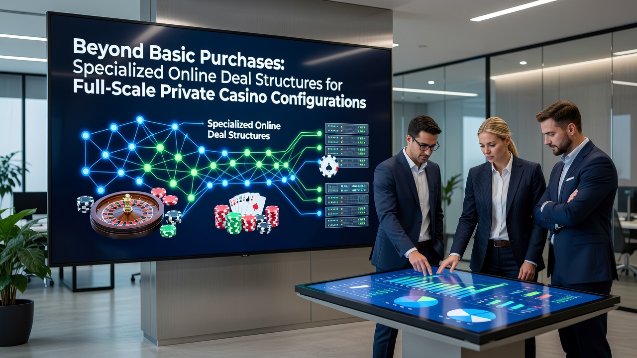 Specialized online platforms displaying bundled casino equipment deals for private setups including tables, wheels, and chips