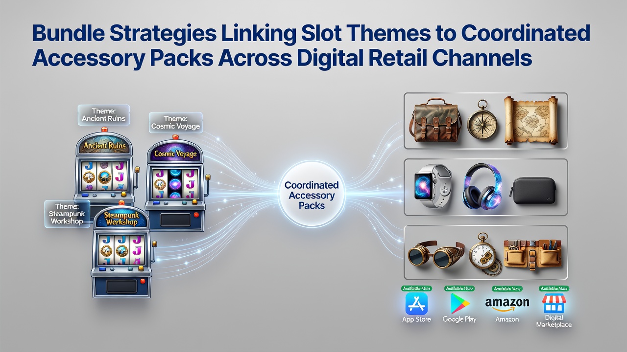 Digital storefront displaying coordinated slot-themed gaming accessory bundles including chips and mats