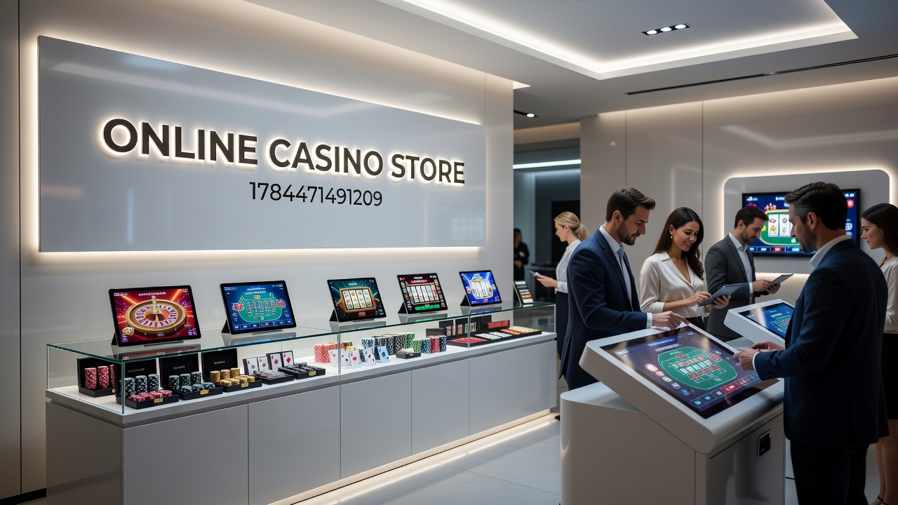 Collection of casino chips and gaming tables available through digital retail channels