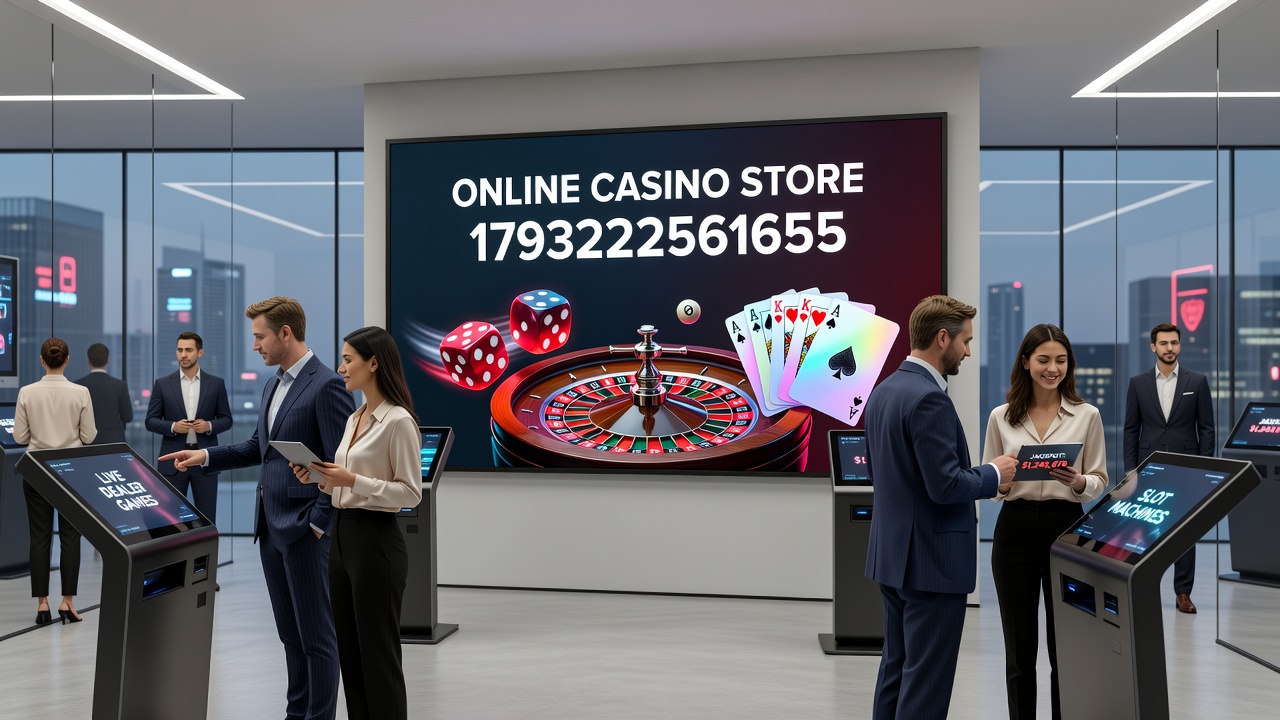 Detailed view of coordinated casino chips, roulette wheel components, and poker accessories available through the online store