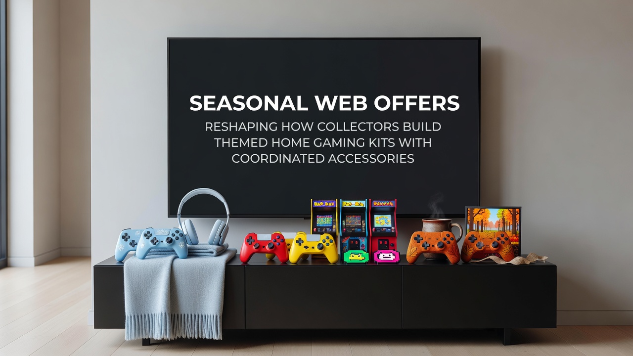 Collectors assembling coordinated home gaming kits using seasonal web offers for tables, wheels, and accessories
