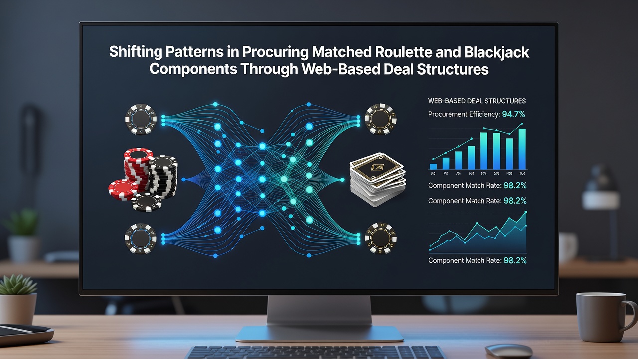 Coordinated blackjack table and roulette wheel sets displayed on a digital retail platform highlighting web-based bundle options for private home gaming